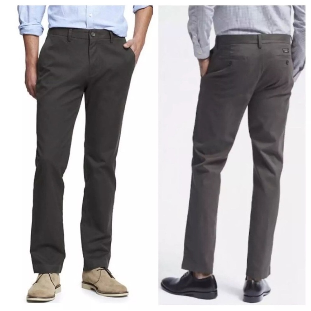 Banana Republic Emerson Men's Dark Gray Chinos 34x34
